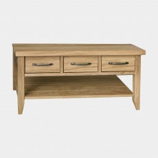 Loxley - 3 Drawer Coffee Table In Oak Finish