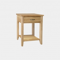 1 Drawer Console Table In Oak Finish - Loxley