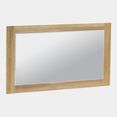 Wall Mirror In Oak Finish - Loxley