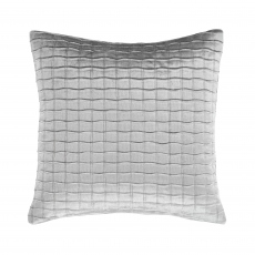 Catherine Lansfield Pinsonic Silver Small Cushion