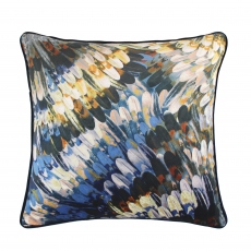 Kingfisher Printed Blue Small Cushion
