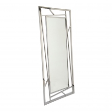 Verla - Rectangular Mirror With Stainless Steel Frame 180x85cm