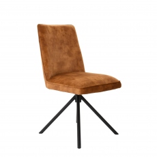 Imola - Velvet Swivel Dining Chair