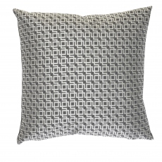 Traviata Embroidered Grey Cushion Large