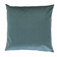 Illusion Velvet Blue Large Cushion