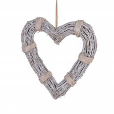 Rope Tied Willow Heart