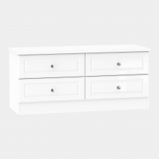 4 Drawer Bed Box In White High Gloss - Lincoln