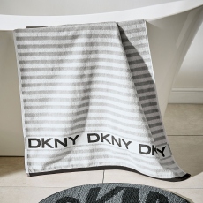 DKNY Ticker Tape Grey Towel Collection