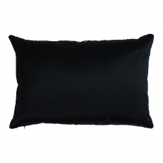 Mansour Textured Black Bolster Cushion