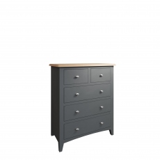 Shoreditch - 2 Over 3 Chest Grey Finish With Oak Top