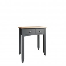 Shoreditch - Dressing Table Grey Finish With Oak Top