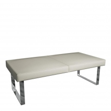 Vegas - Dining Bench In Taupe PU Leather
