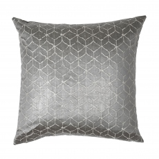 Pewter Textured Grey Cushion Large