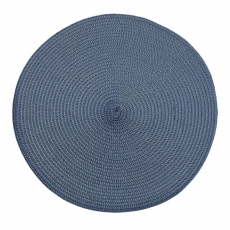 Circular Ribbed - Slate Blue Placemat