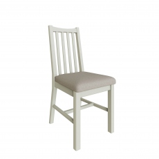 Burham - Slat Back Dining Chair White Finish