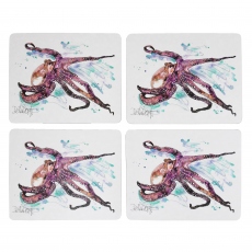 Set of 4 Placemats - Octopus