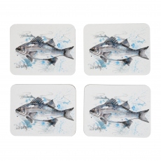 Sea Bass - Set of 4 Coasters