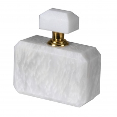 Perfume Bottle Marble White
