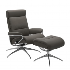 Stressless Tokyo - Chair & Stool With Star Base In Leather