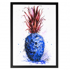 by Della Doyle - Blue Pineapple Liquid Art