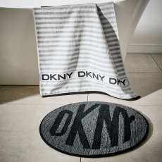 DKNY Circle Logo Black Bathmat