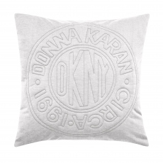 DKNY Circle Logo Silver Cushion