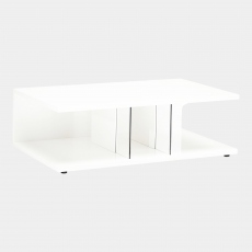 126cm Coffee Table In White High Gloss - Polar