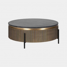Braxton - Coffee Table In Black Marble