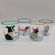 Set of 4 - Brightside Dog Tumbler Glasses