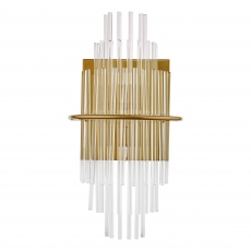 Dunand Wall Light Brushed Antique Gold