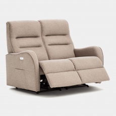 2 Seat Single Motor 2 Power Recliner Sofa In Fabric - Capri