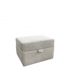Hugo - Small Storage Footstool In Fabric