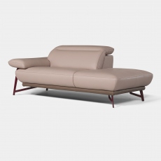 Ancona - LHF Chaise Longue In Leather