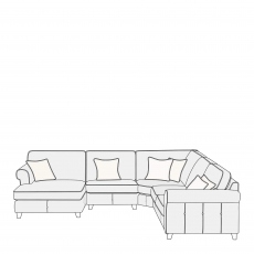 Grosvenor - 4 Piece LHF Chaise Small Corner Group In Fabric