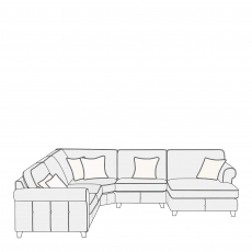 Grosvenor - 4 Piece RHF Chaise Small Corner Group In Fabric