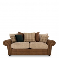 3 Seat Pillow Back Sofa In Fabric - Balmoral