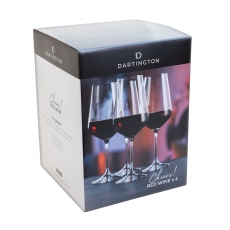 Set of 4 Red Wine Glasses - Dartington Cheers!