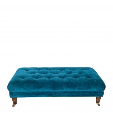 Blackwell - Small Button Footstool In Fabric