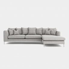 Colorado - Large RHF Chaise Pillow Back Sofa In Fabric