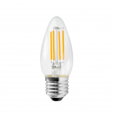 Candle - LED 5w ES Clear Cool White Dimmable Light Bulb