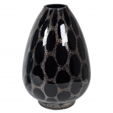 Bubble - Tall Black Vase