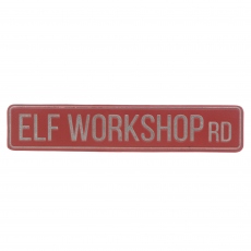 Elf Workshop Road Sign