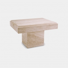 Side Table In Travertine - Eichholtz Sartoria