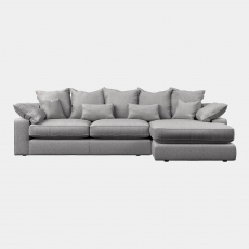 Large RHF Chaise Pillow Back Sofa In Fabric - Lexington