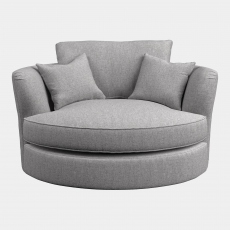 Lexington - Standard Back Swivel Cuddler Chair In Fabric