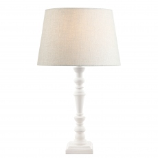 Laura Ashley - Tate Wooden Off White Table Lamp - Base Only