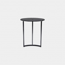 Side Table In Smoked Glass - Casella