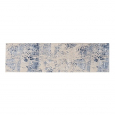Silky Runner Rug - Blue Cream SLY02 66cm x 229cm