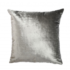 Allure - Large Silver Velvet Cushion