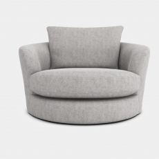 Riva - Cuddler Swivel Chair In Fabric